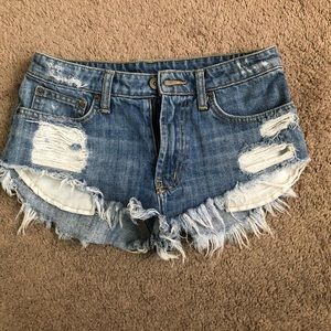 CARMAR cheeky denim shorts, size 24
